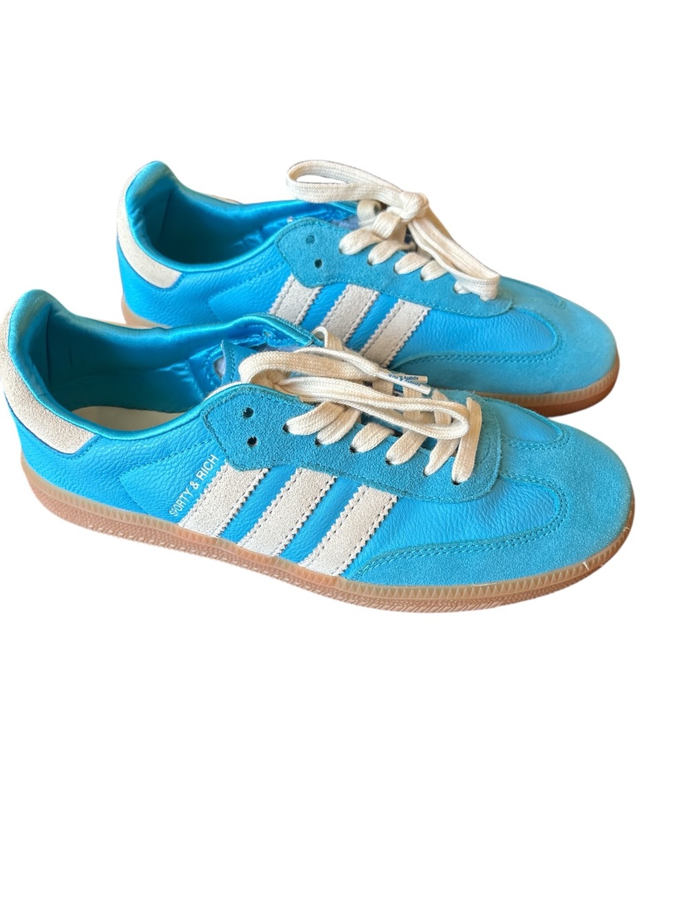 Adidas Samba OG Sporty & Rich Blue Rush IE6975 mens 7.5 Blokecore streetwear - Picture 2 of 9